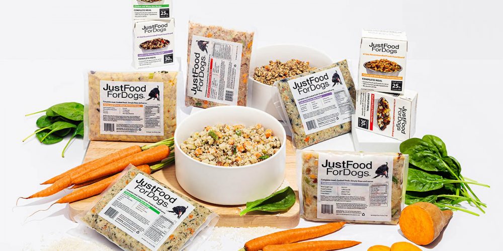 justfoodfordogs fresh dog food display
