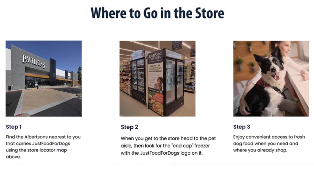 JustFoodForDogs Now in Select SoCal Pavilions