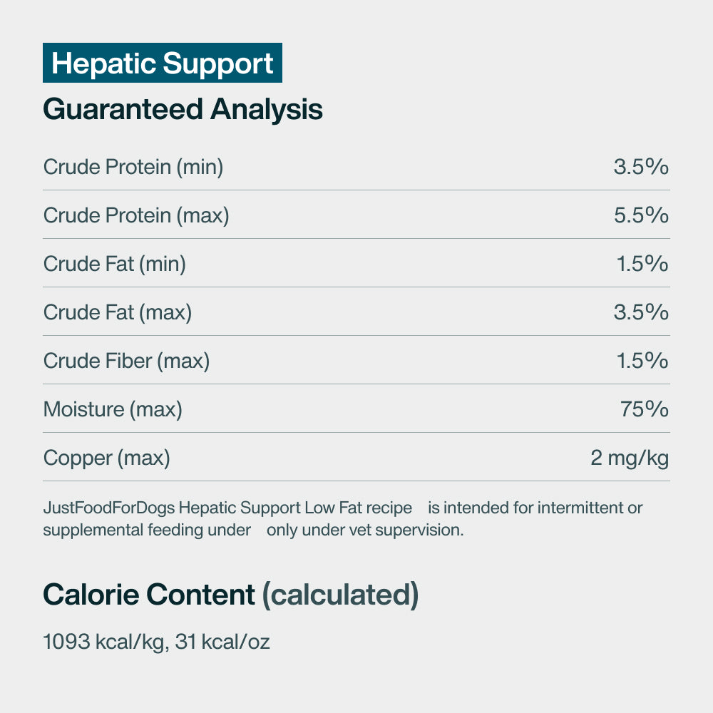 Pantry Fresh Hepatic Support Low Fat
