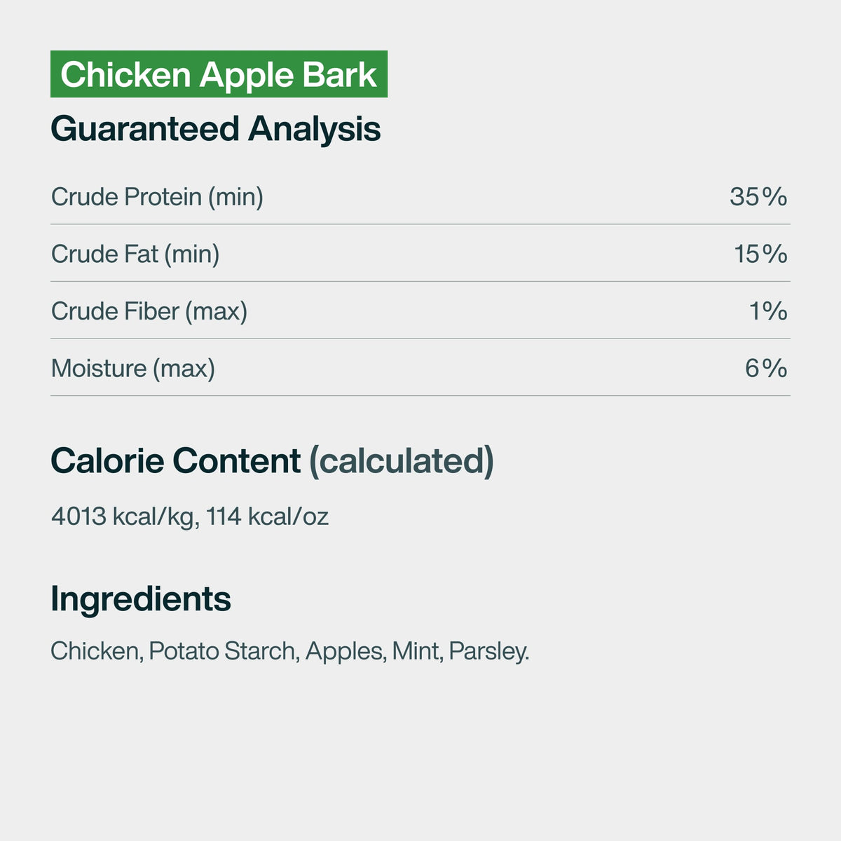 Chicken Apple Bark Treats