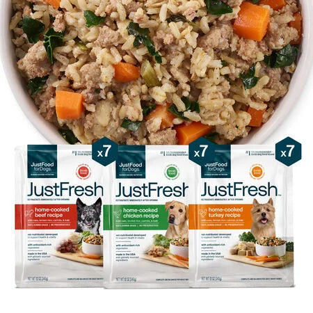 JustFresh Best Sellers Variety Pack - Beef, Chicken, Turkey